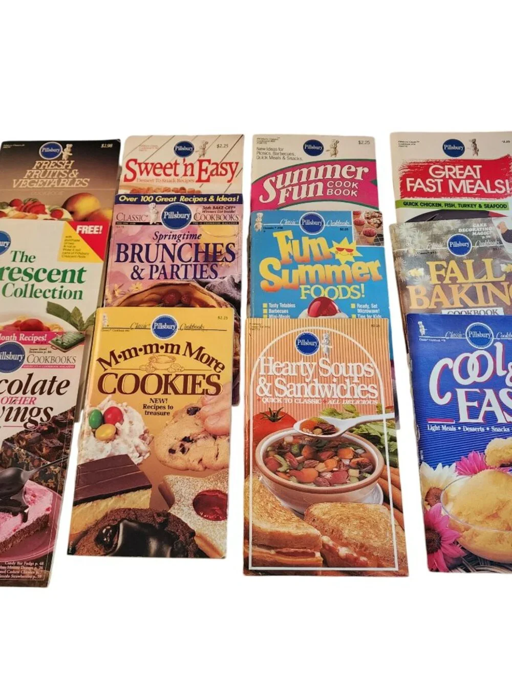 Pillsbury Classic Cookbooks lot of 12 baking soups cookies Fast Meals